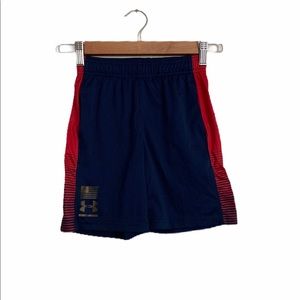 Boys Under Armour Navy/Red Shorts Size 5